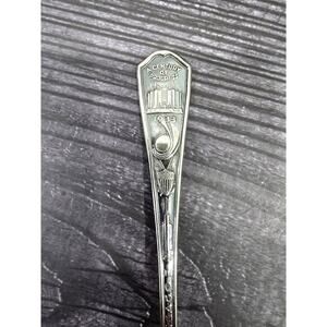 VTG 1933 Chicago World’s Fair Souvenir Spoon Oneida Par Plate Hall of Science